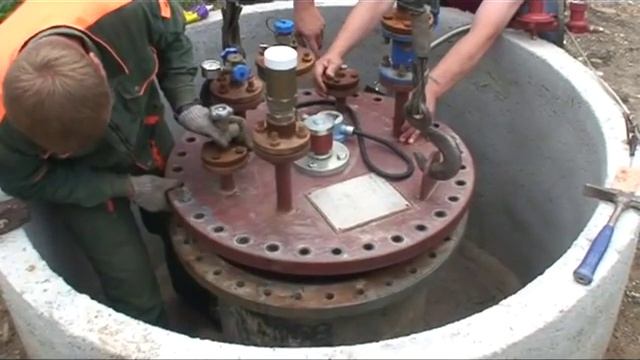 Зачистка газгольдера (резервуара СУГ)