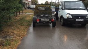 ПОЛУПРИЦЕП "БАТРАК" (ПЛАТФОРМА) С ТЯГАЧОМ НА БАЗЕ АВТОМОБИЛЯ  ГАЗЕЛЬ