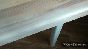 Как покрасить деревянный стол в белый цвет. Морилка Varathan white.