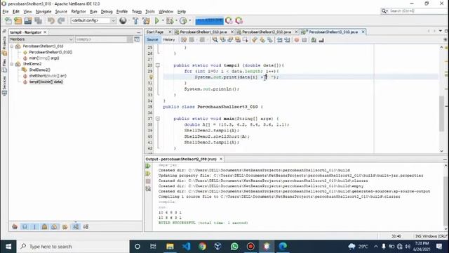 Program Java || Shell Sort смотреть онлайн