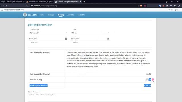 Simple Cold Storage Management System using PHP DEMO смотреть онлайн