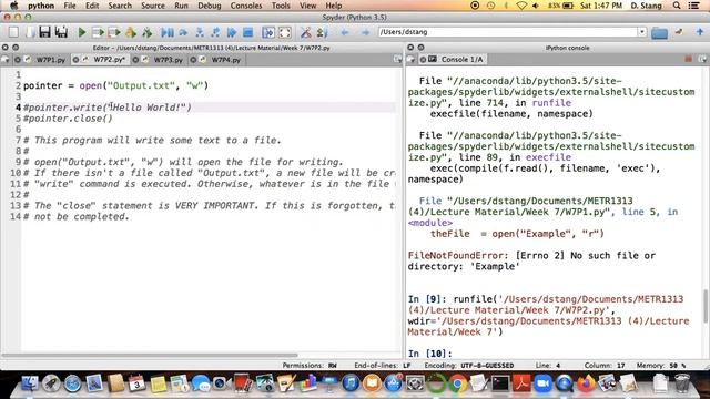 METR1313 - Week 7 - Segment 2: Writing Information To A File Using Python смотреть онлайн