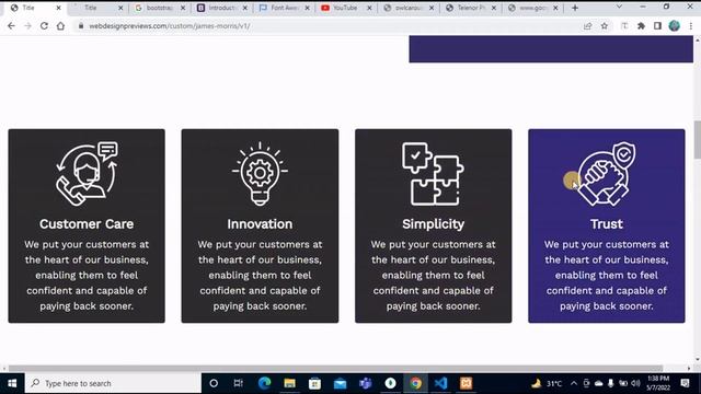 Create Complete Website with #HTML #CSS and Bootstrap part-3 смотреть онлайн