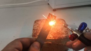 Ювелирная горелка "Рубин", работа на гремучем газе.