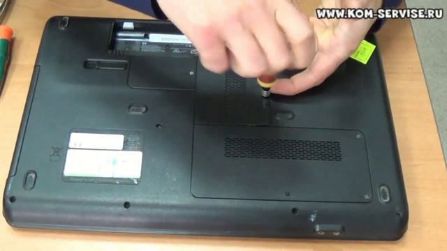Инструкция по замене памяти, жесткого диска и DVD RW ноутбука Compaq CQ60 смотреть онлайн