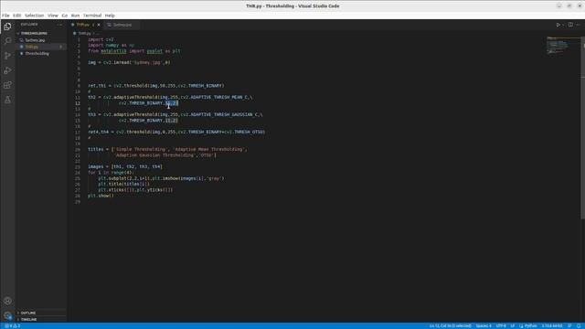Python - OpenCV - Thresholding смотреть онлайн