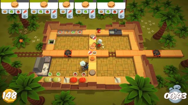 Let's Play Together Overcooked! Pt.9: Exotic Cuisine смотреть онлайн