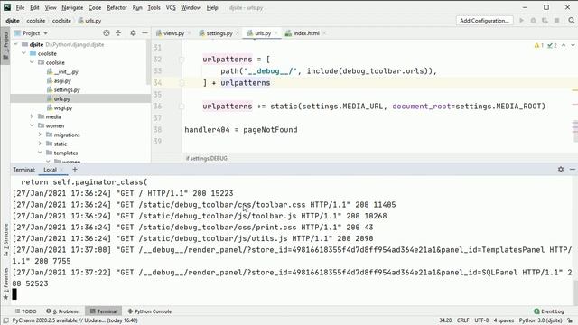 #21. Оптимизация сайта с Django Debug Toolbar | Django уроки смотреть онлайн