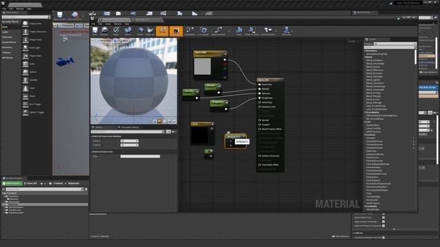 Изучение свойств материалов в Unreal Engine 4 смотреть онлайн