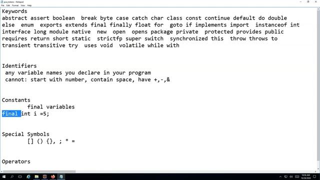 Java Tutorial For Beginners | Java Tokens | What Are Tokens In Java? | Java Programming | SimpliCod смотреть онлайн