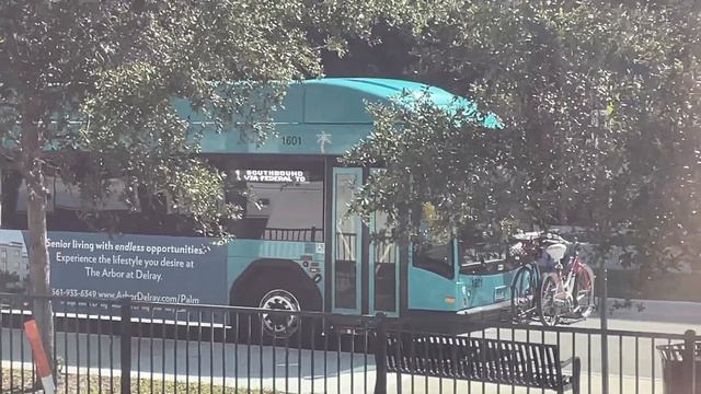 Palm Tran: 2016 Gillig BRT Plus #1601 On Route 1 Leaving Quadrille Blvd & Evernia Street смотреть онлайн