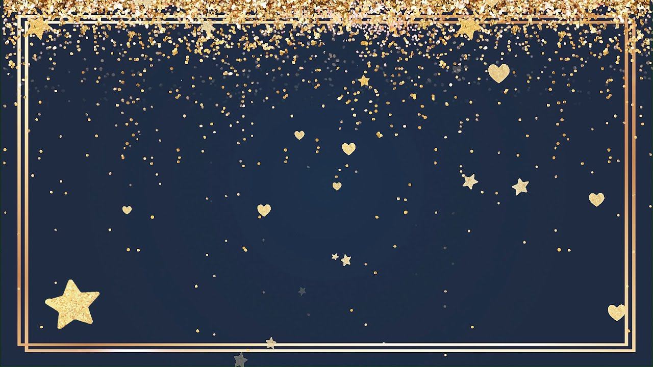 Анимированная рамка футаж хромакей золотые блестки сердечки для текста Бесплатные футажи для монтажа смотреть онлайн