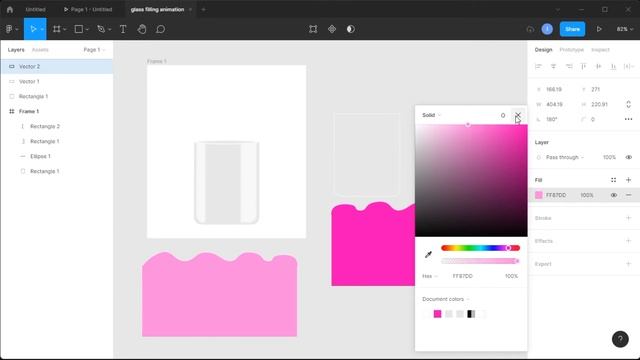 Liquid Filling Glass Animation | Figma Smart Animate Tutorial (2022) смотреть онлайн