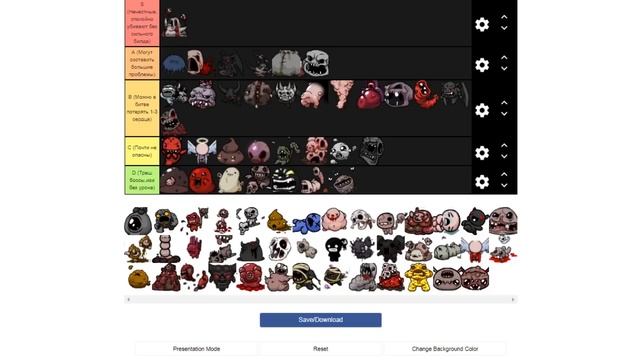 ТИР ЛИСТ ПО БОССАМ В АЙЗЕКЕ - THE BINDING OF ISAAC: REBIRTH - AFTERBIRTH + TIER LIST смотреть онлайн