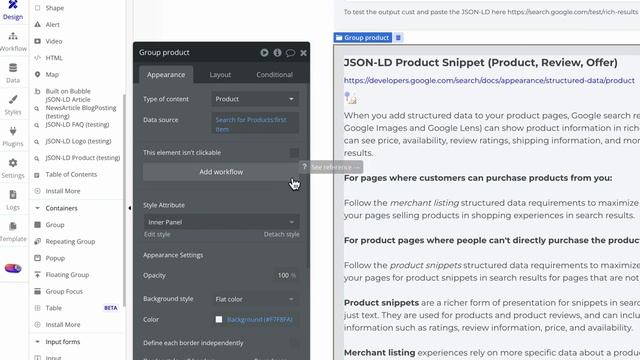How to set up JSON-LD in Bubble so that Google will display in Snippets and Listings. смотреть онлайн