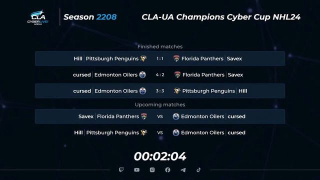 05.02.2024 ► CLA-UA Champions Cyber Cup смотреть онлайн