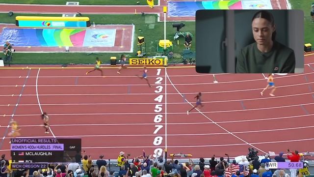 Sydney McLaughlin-Levrone reacts to WORLD RECORD ? | Athletes React смотреть онлайн