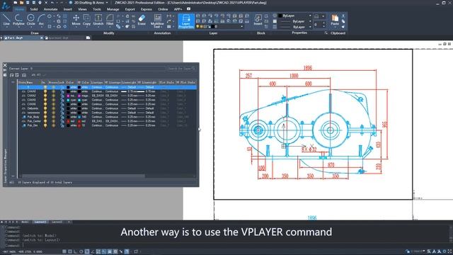 Viewport Layer | ZWCAD 2021 Official смотреть онлайн