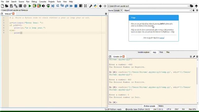 Write a Python code to check whether a year is leap year or not | if statements | if-elif loop смотреть онлайн