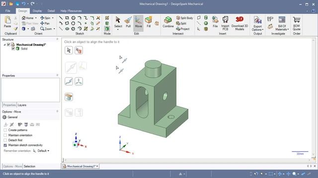 DesignSpark Mechanical #4 Mass Properties: Moment of Inertia; Center of Mass and Centroids. смотреть онлайн