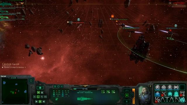 Battlefleet Gothic Armada Walkthrough | Chapter 1 | Heroic | The Hand of Darkness смотреть онлайн