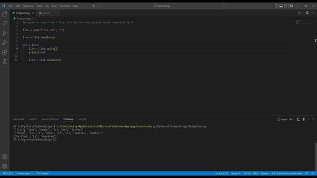 Joining strings with # from file - Python File Handling pt.5 смотреть онлайн