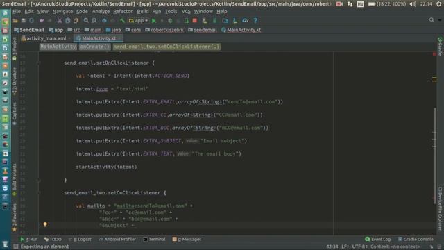 Android Kotlin Usage Tutorial #067 - Send Email with ACTION_SENDTO смотреть онлайн
