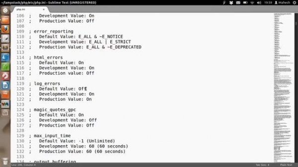 PHP.INI Configuration File
