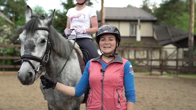 Уроки верховой езды. Подъемы в галоп. Конный спорт смотреть онлайн