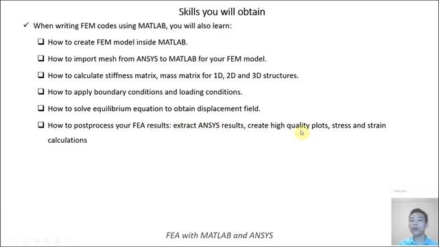 Finite Element Analysis with MATLAB and ANSYS: Course Introduction смотреть онлайн