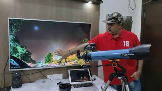 Celestron inspire 100az 4 inch refractor Telescope & digiscoping -review in Hindi ,is it good смотреть онлайн