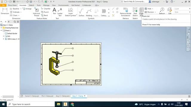 Tutorial Lengkap Autodesk Inventor: Project File, Part, Assembly, Drawing смотреть онлайн