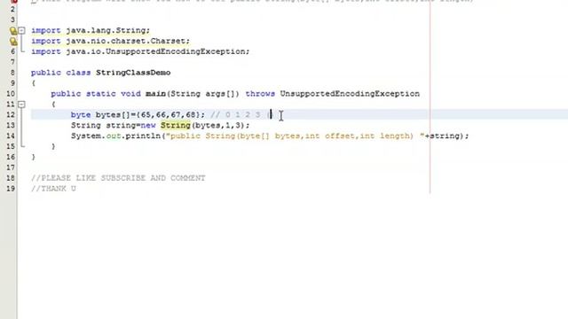 Java Programming Tutorial -String Class-10- public String(by смотреть онлайн