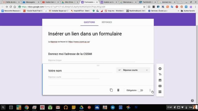 Activer le champ description Google formulaire смотреть онлайн