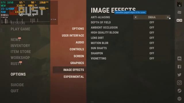 RUST GTX 1650 4GB + i5 12400f Ultra, Low Settings смотреть онлайн