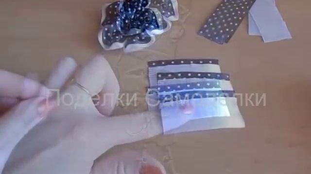 Как из разных атласных лент сделать цветок. Мастер класс. смотреть онлайн