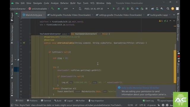 || Make a Youtube Video Downloader App in Android Studio || смотреть онлайн