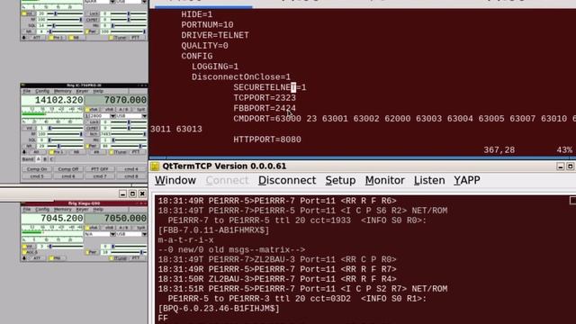 Setting up QtTermTCP with BPQ32 LinBPQ (Opensource Linux, Windows, Source code available) смотреть онлайн