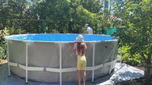 КОРОЧЕ ГОВОРЯ поставили свой  БАССЕЙН во дворе