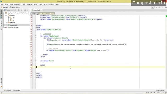 JQuery Bootstrap 4 Ep.03 : Alert Componets -With links and OnClick смотреть онлайн