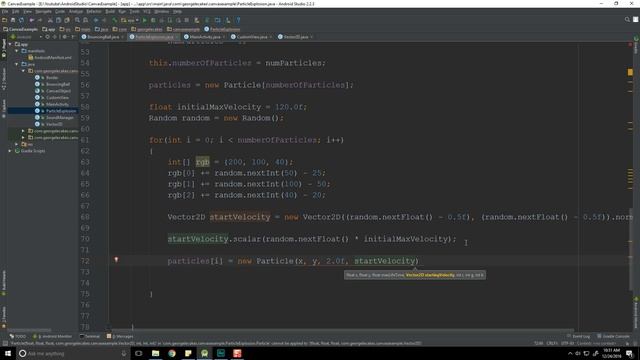 Making Android Apps - 22 - Particle Explosion смотреть онлайн