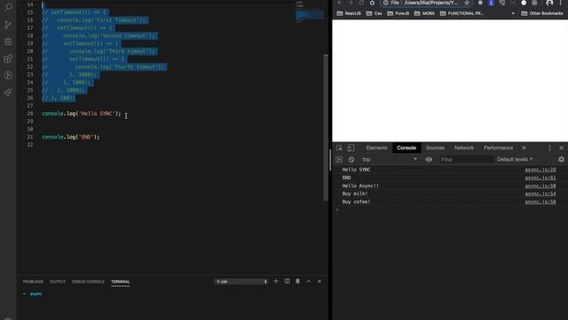 JavaScript урок: асинхронность, promises, async/await. смотреть онлайн