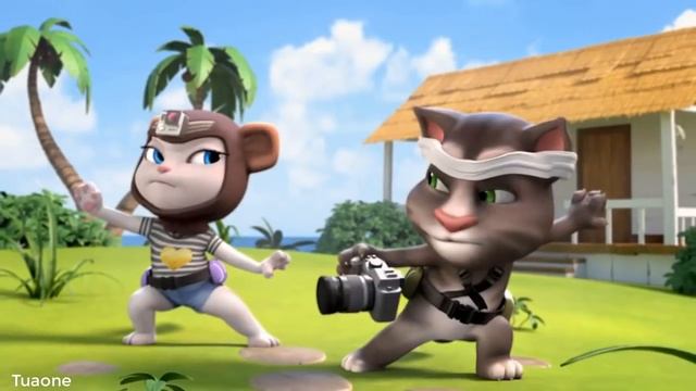 Минимульты Говорящий Том 2019 - Летняя забава на пляже с говорящая Ангела & Говорящий Том смотреть онлайн