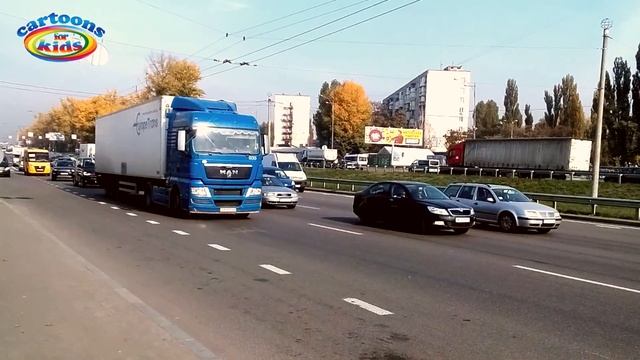 Изучаем транспорт и спецтехнику для детей. Развивающее видео для самых маленьких смотреть онлайн