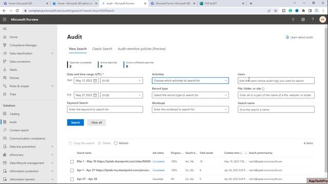 How To Pull Out Audit Log Report Of Microsoft Forms смотреть онлайн