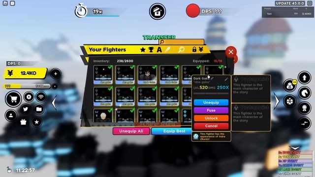 Update45 Max 520LVL Dark Gaku is Too Strong!!! Top '1' DPS!! Anime Fighters Simulator смотреть онлайн