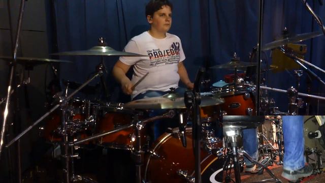14 years old boy plays "Dream Theater - Endless Sacrifice" DRUM COVER смотреть онлайн