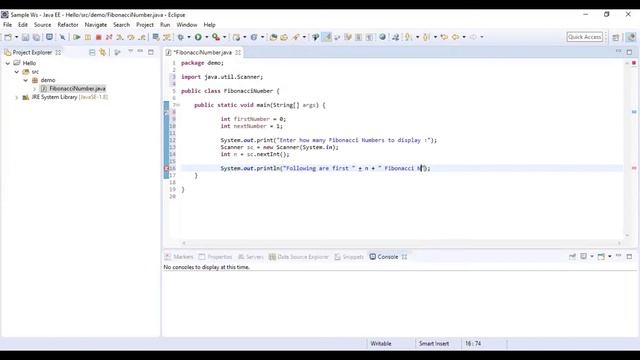 Program to display list of Fibonacci Numbers in Java | Coding Skills смотреть онлайн
