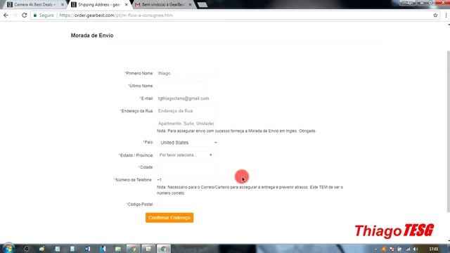 Passo a Passo Como se CADASTRAR e COMPRAR no site da -GEARBEST- смотреть онлайн