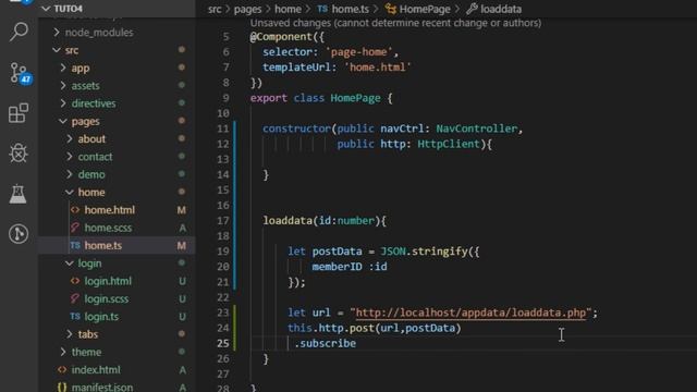 IONIC 3 #7 - Login and get data JSON to list View смотреть онлайн